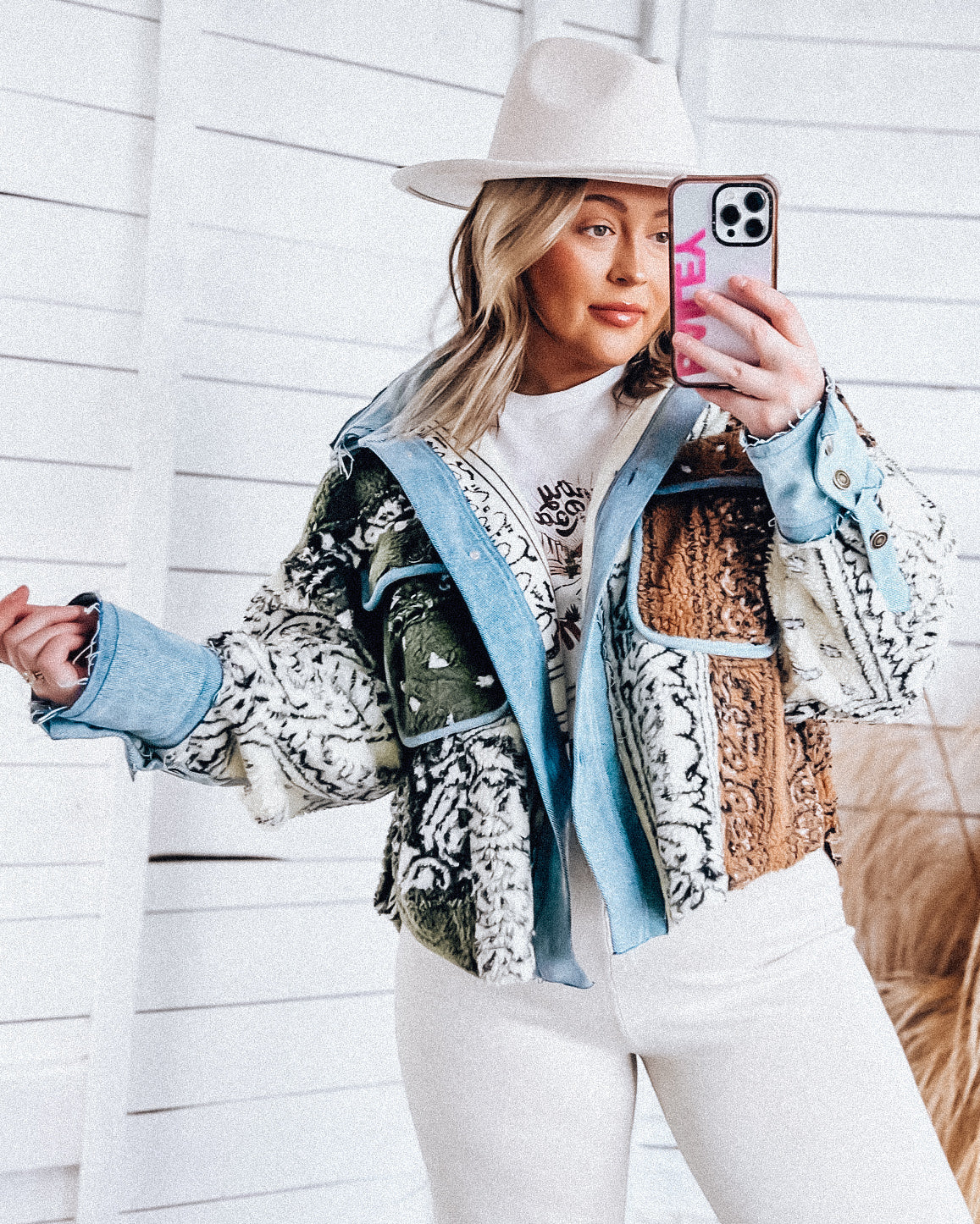 Hometown Patchwork Jacket [cream/combo]