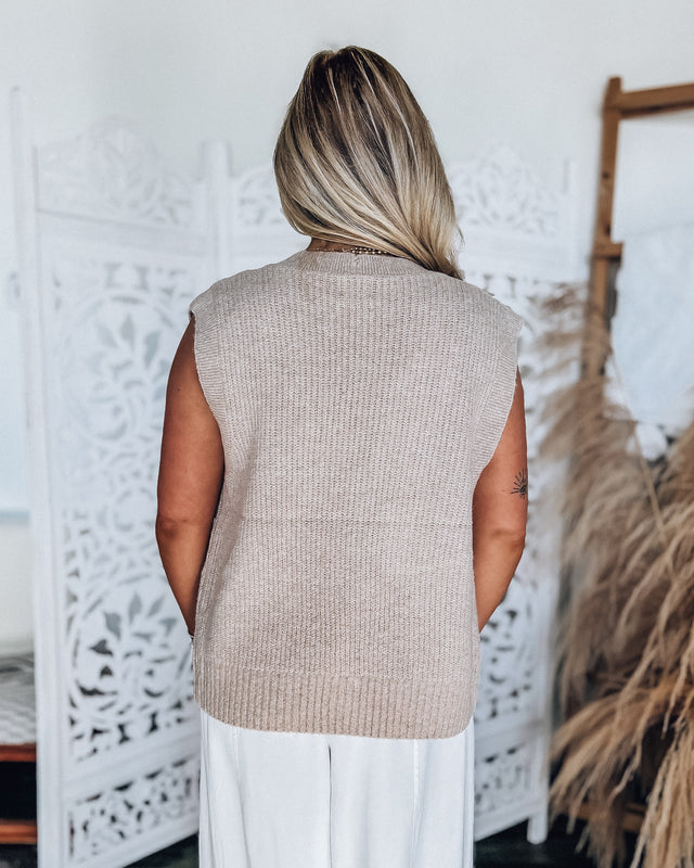 Salt Water Sweater Vest  [mocha]