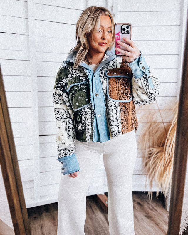 Hometown Patchwork Jacket [cream/combo]