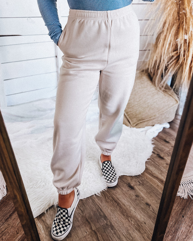 Take It or Leave It Joggers [cream]