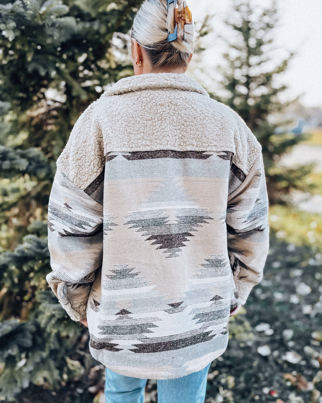 Snowshoe Sherpa Shacket [mocha]