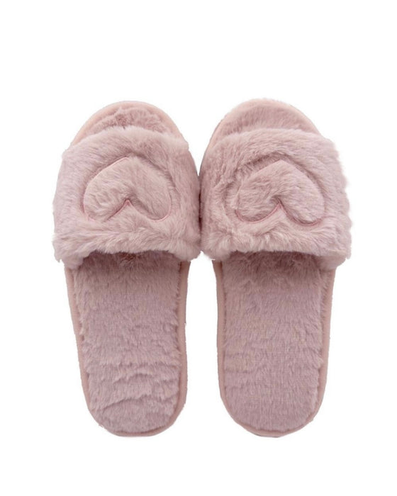 Heart Slippers [soft pink]