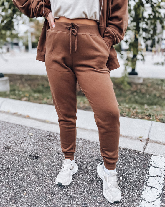 On The Run Joggers [walnut]