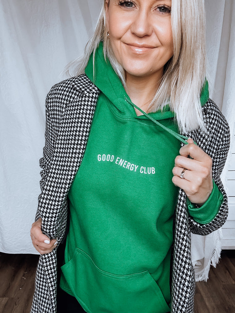 GOOD ENERGY CLUB unisex hoodie [kelly green]