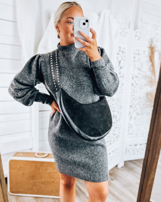 Penny Lane Sweater Dress [charcoal]