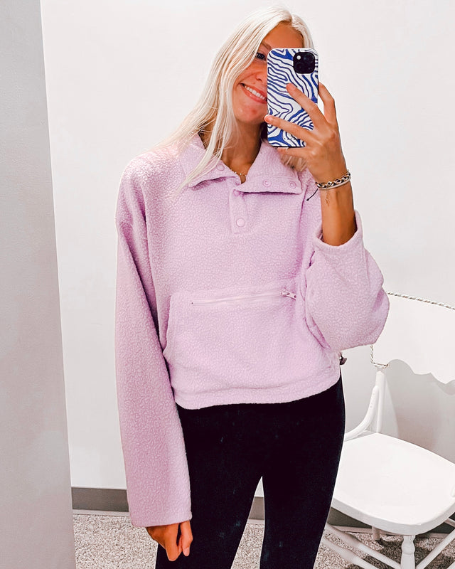 Cozy Moment Fleece Pullover [lavender]