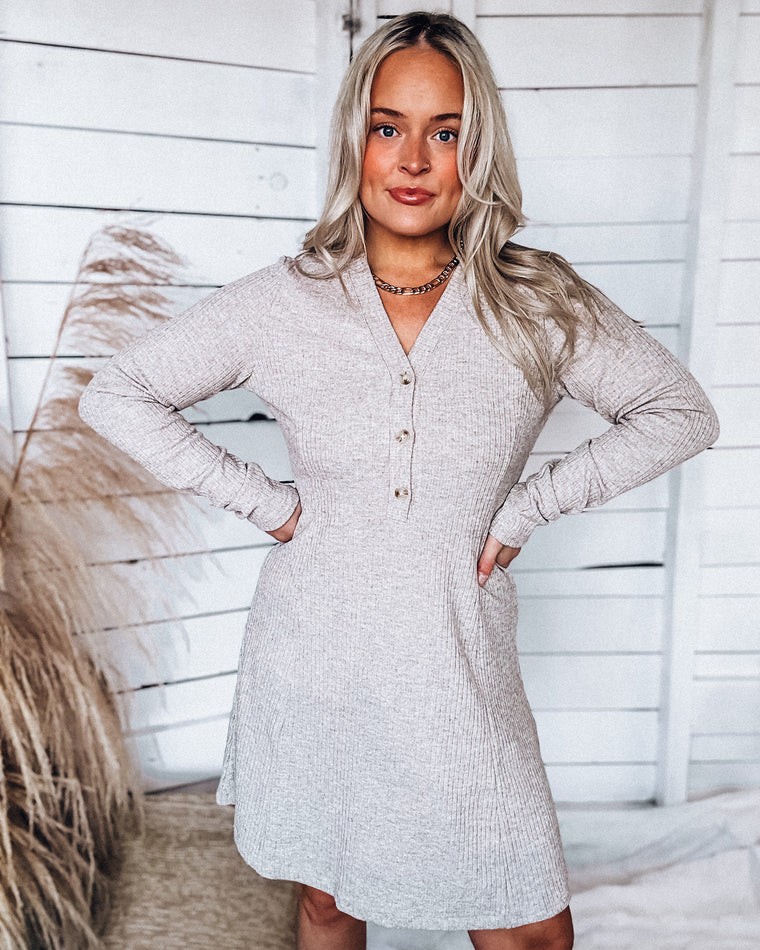 Sway Sweater Dress [oatmeal]