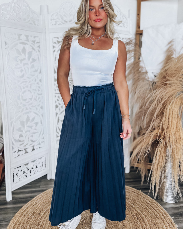 Jetsetting Pleated Pants [navy]