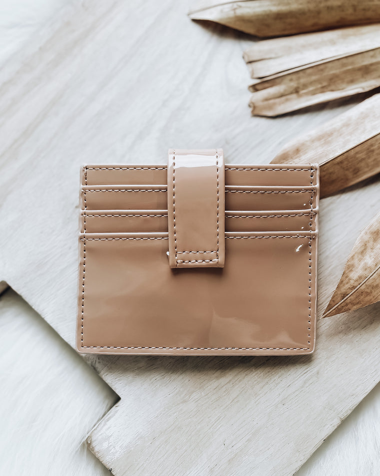 Patent Card Holder [beige]