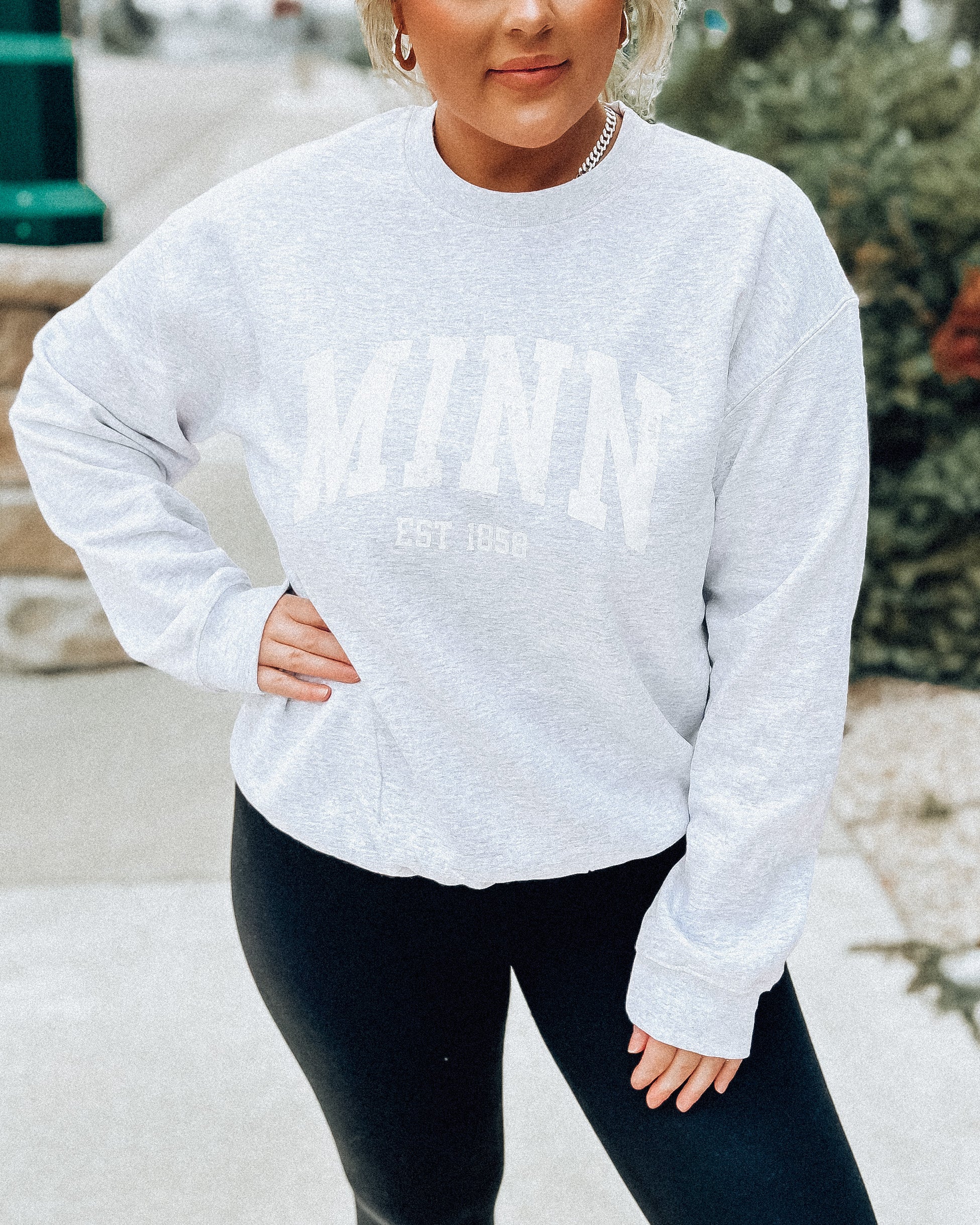 MINN Est 1858 unisex sweatshirt [h.grey & white]