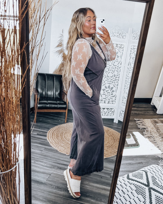Around the Bend Jumpsuit [charcoal]