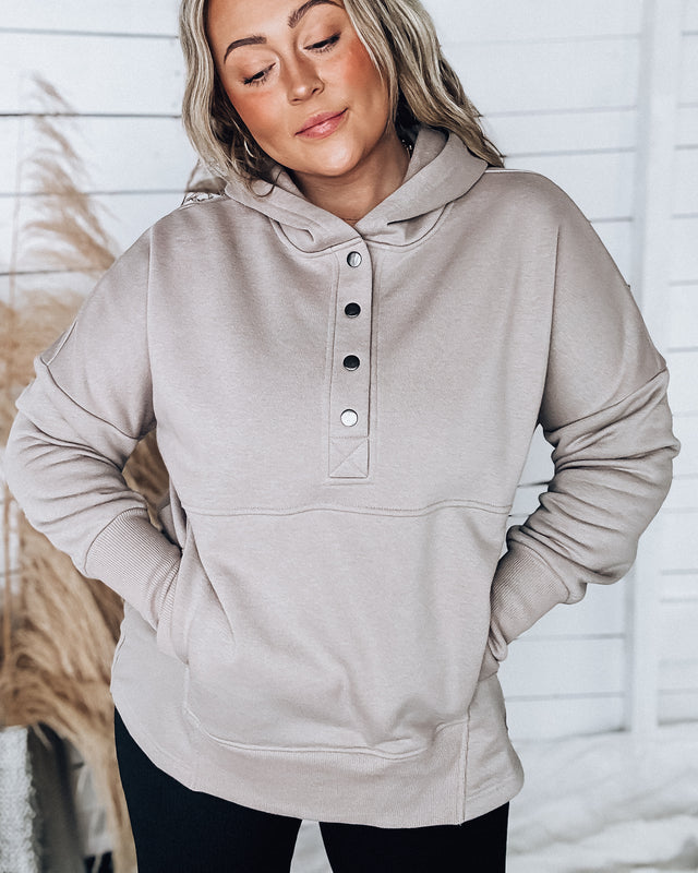 Cozier Days Hooded Pullover [ash mocha]