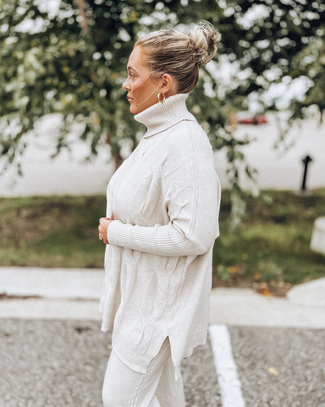 Eternal Bliss Tunic Sweater [oatmeal]