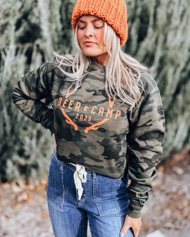 Deer Camp Unisex Crewneck [camo]
