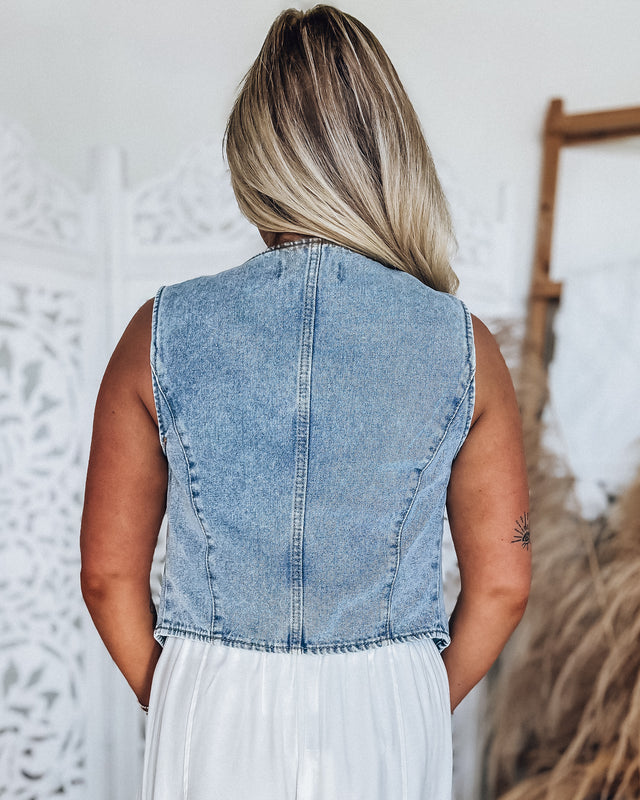 Dixie Denim Vest [light wash]