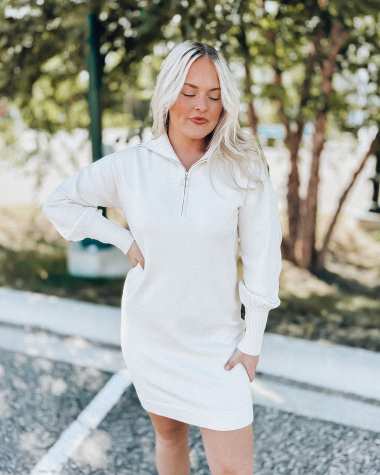 Sailor Sweater Dress [ivory]