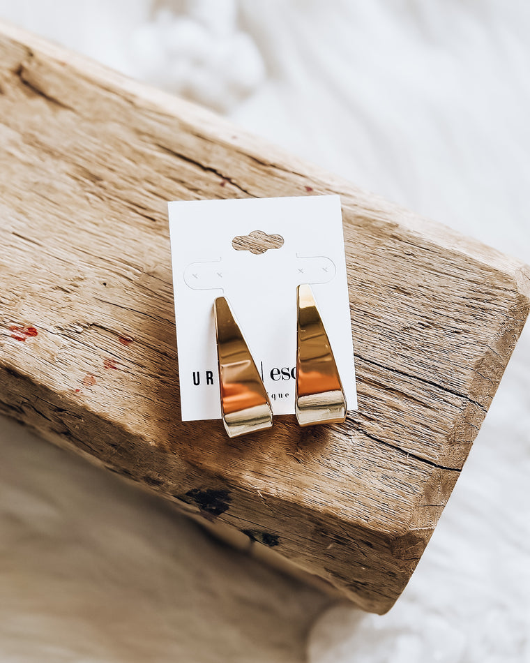 Chunky Gold Hoop Earrings [gold]
