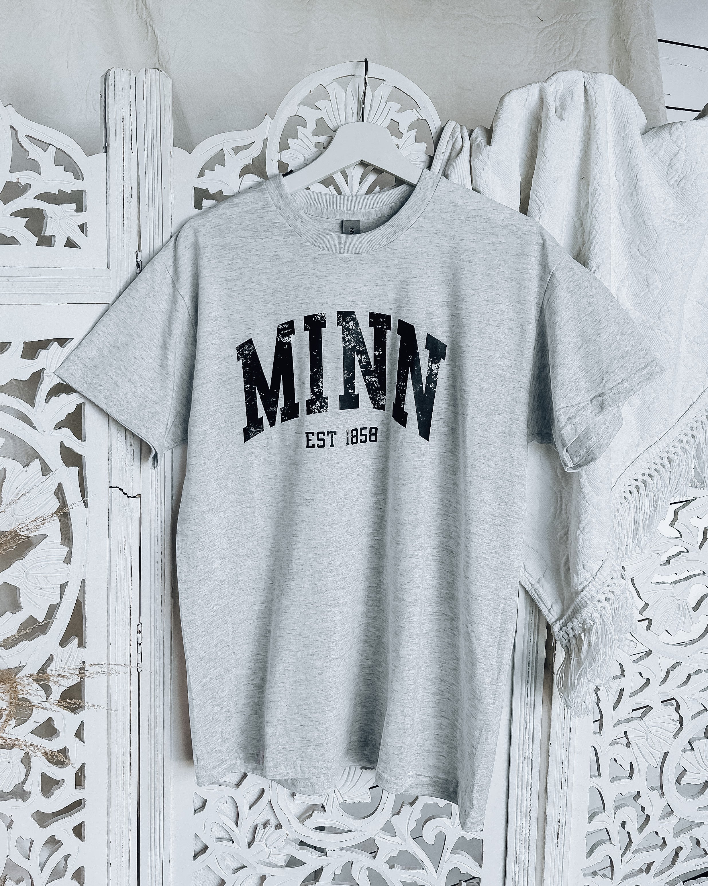 MINN Est 1858 Unisex Tee [h grey/blk]