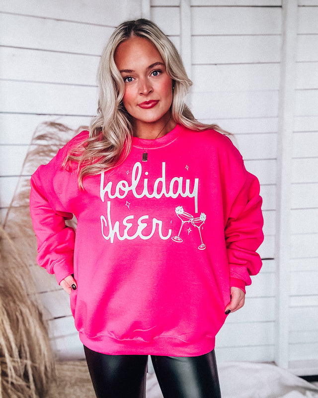 Holiday Cheer sweatshirt [pink]