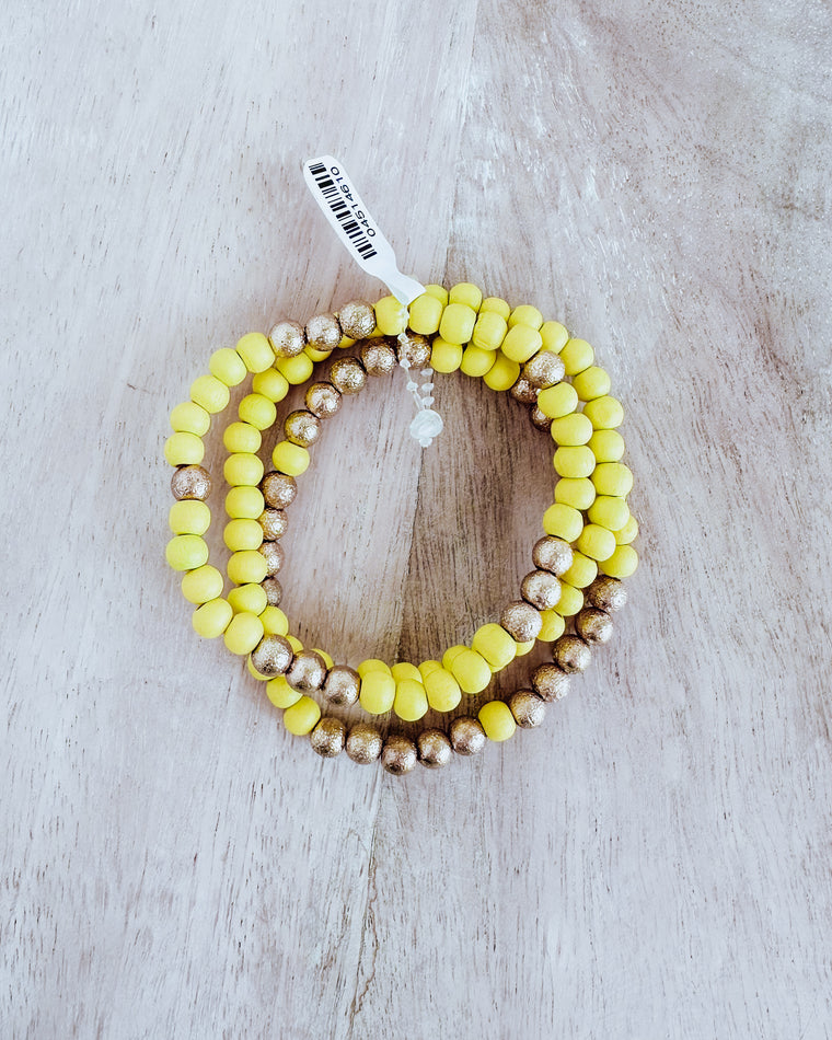 bracelet set of 3 [neon yellow]