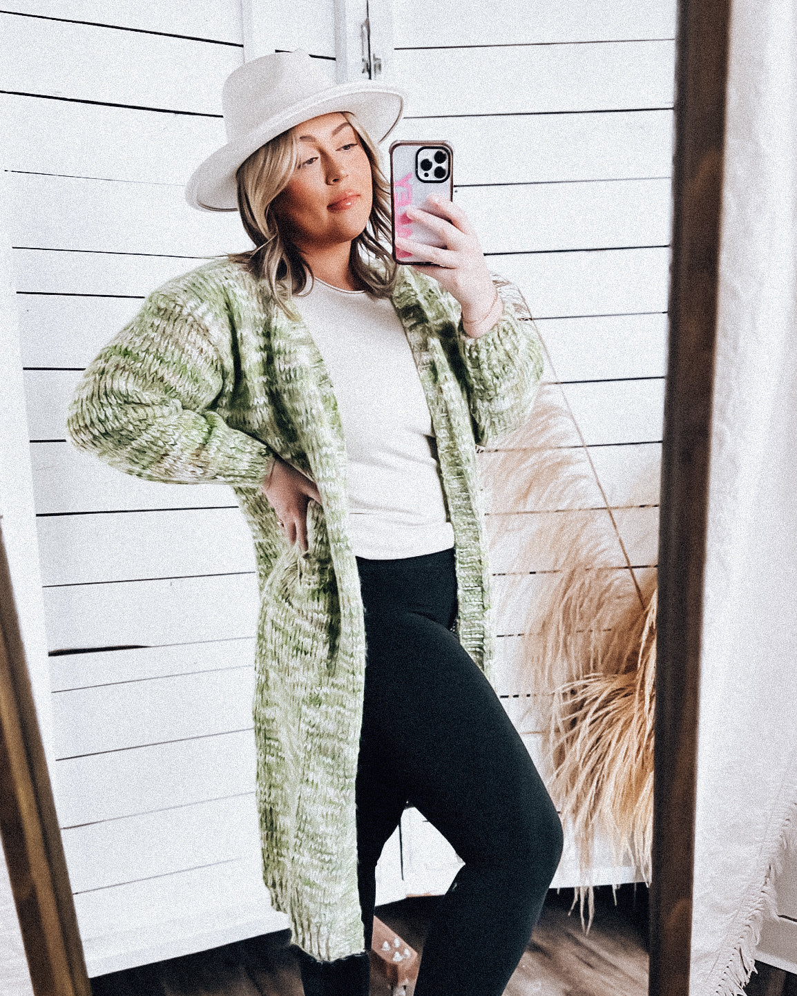 Don't Burst My Bubble Cardigan [avocado]