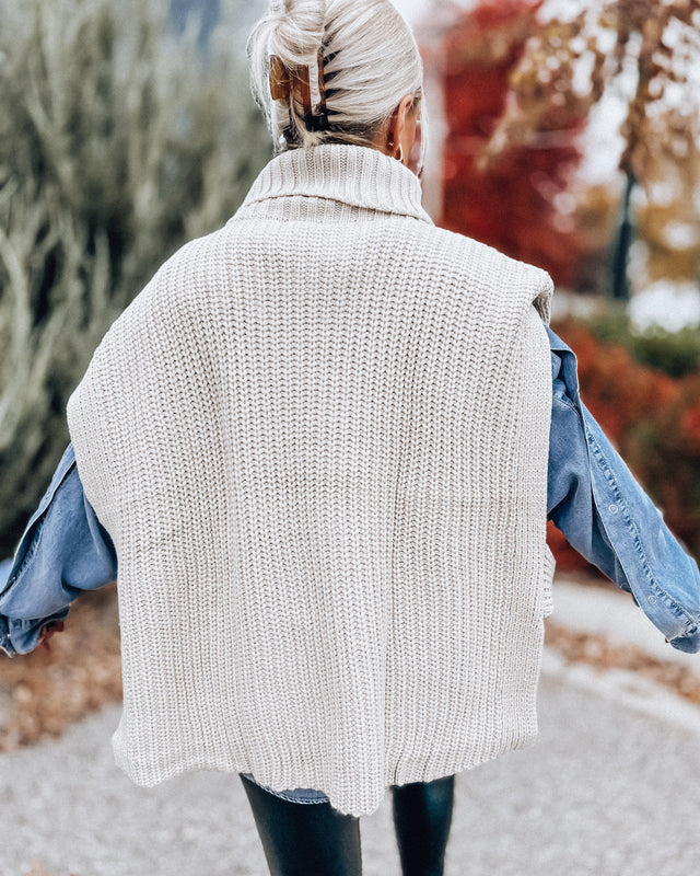 Time of the Season Sweater Vest Top [cream]