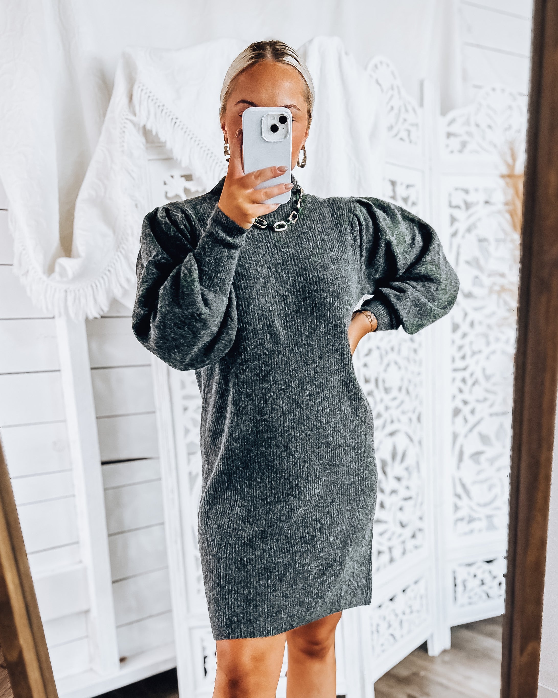 Penny Lane Sweater Dress [charcoal]