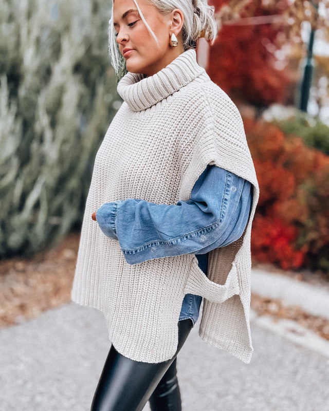 Time of the Season Sweater Vest Top [cream]