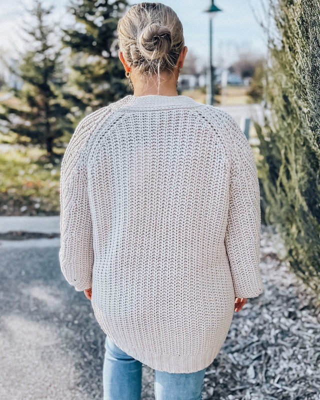 Modern Moment Knit Cardigan [ecru]