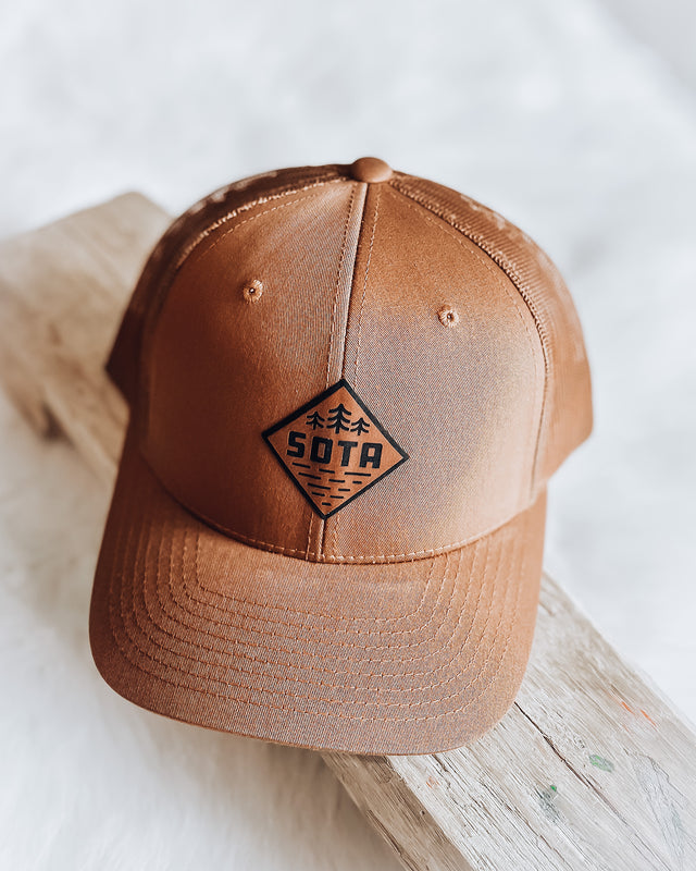 Tree Trio Snapback [camel]