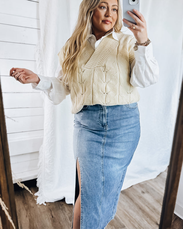 Fall Harvest Sweater Vest [natural]