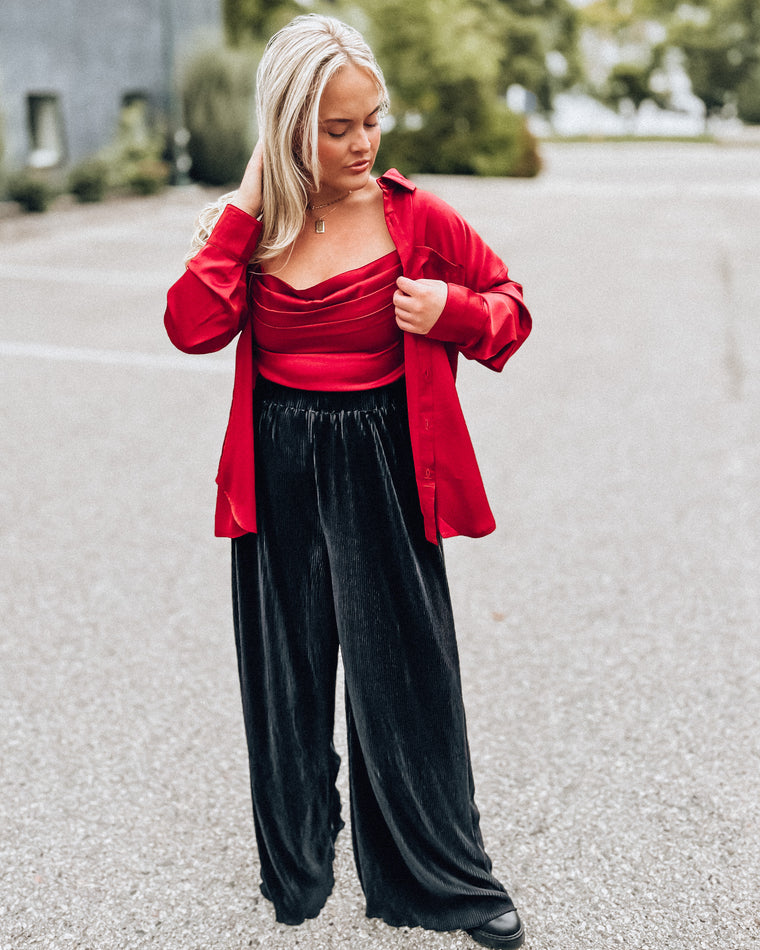 Asheville SET Tank + Blouse [wine]