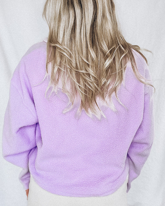 Cozy Moment Fleece Pullover [lavender]