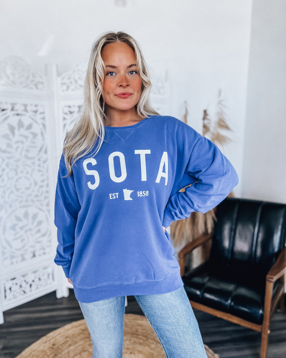 Sota MN 1858 Icon Unisex Crew [washed blue]