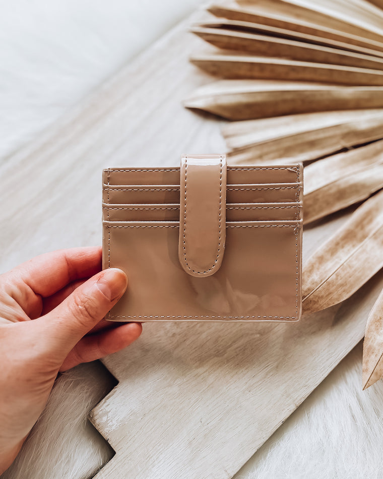 Patent Card Holder [beige]