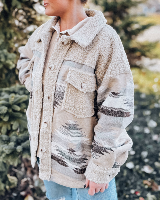 Snowshoe Sherpa Shacket [mocha]