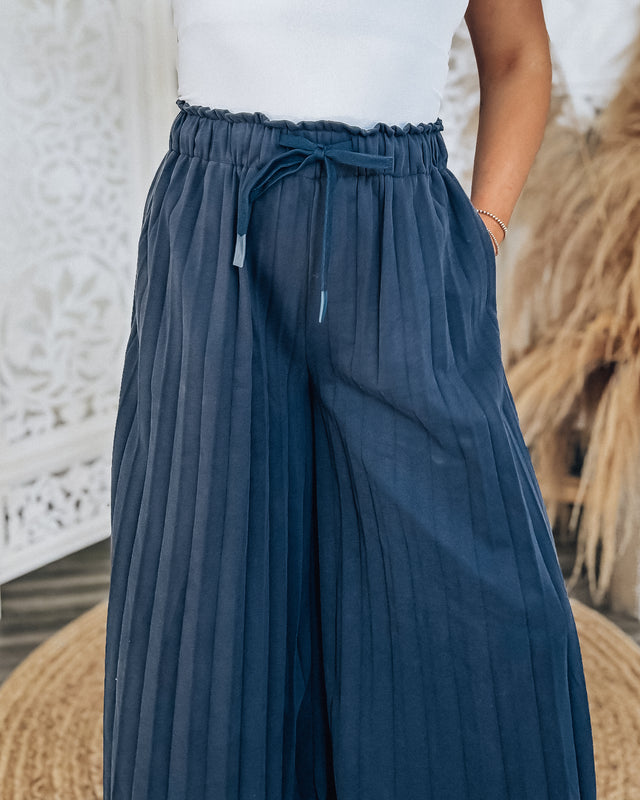 Jetsetting Pleated Pants [navy]