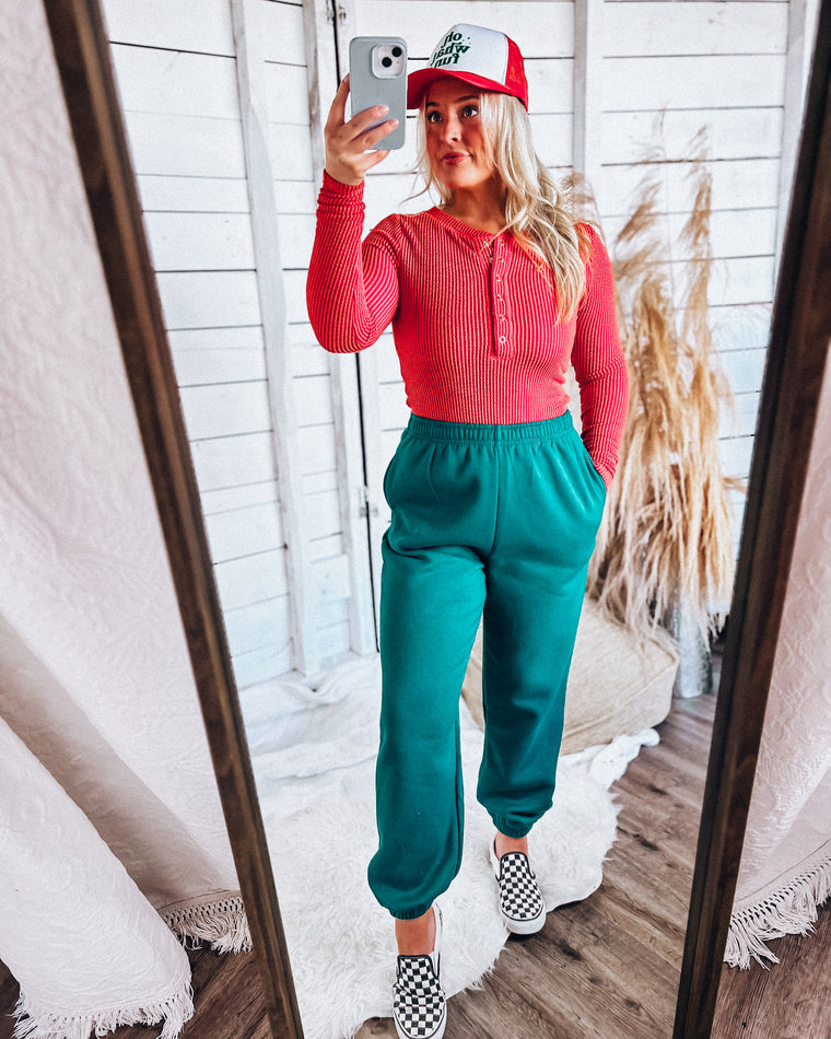Take It or Leave It Joggers [hunter green]