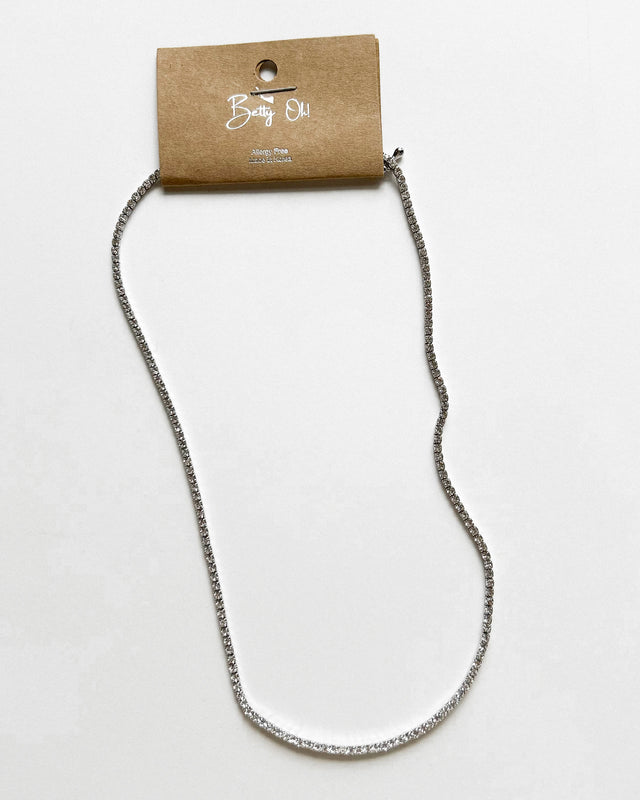 Diamond Tennis Necklace [silver]