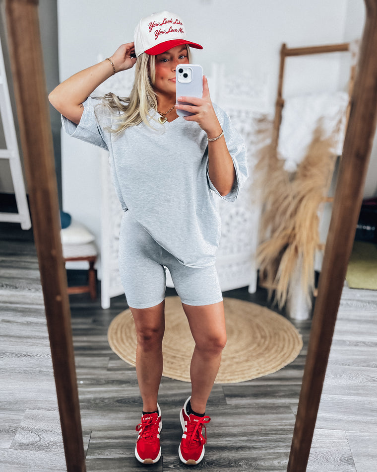 Perfect Pair Shorts Set [h.grey]