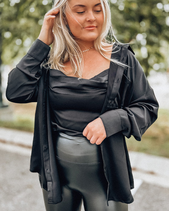 Asheville SET Tank + Blouse [black]