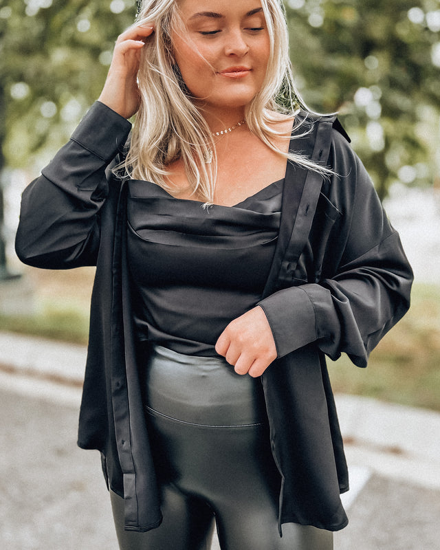 Asheville SET Tank + Blouse [black]