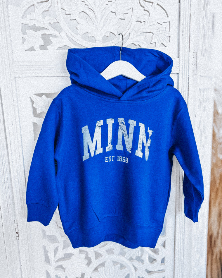 MINN EST 1858 toddler hoodie [blue/white]