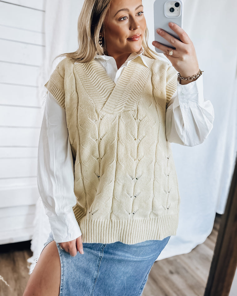 Fall Harvest Sweater Vest [natural]