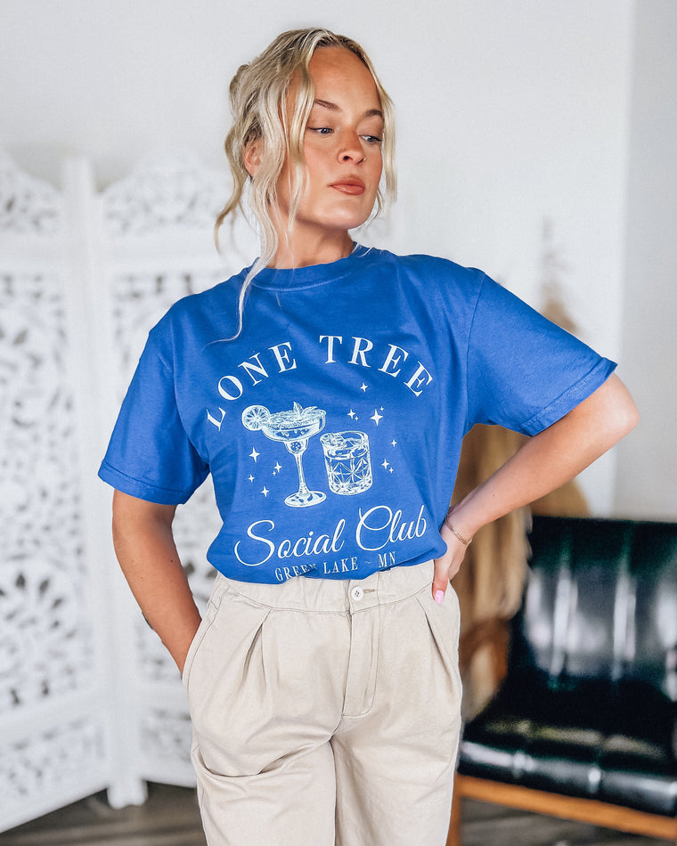 Lone Tree Social Club Teeshirt [blue/white]