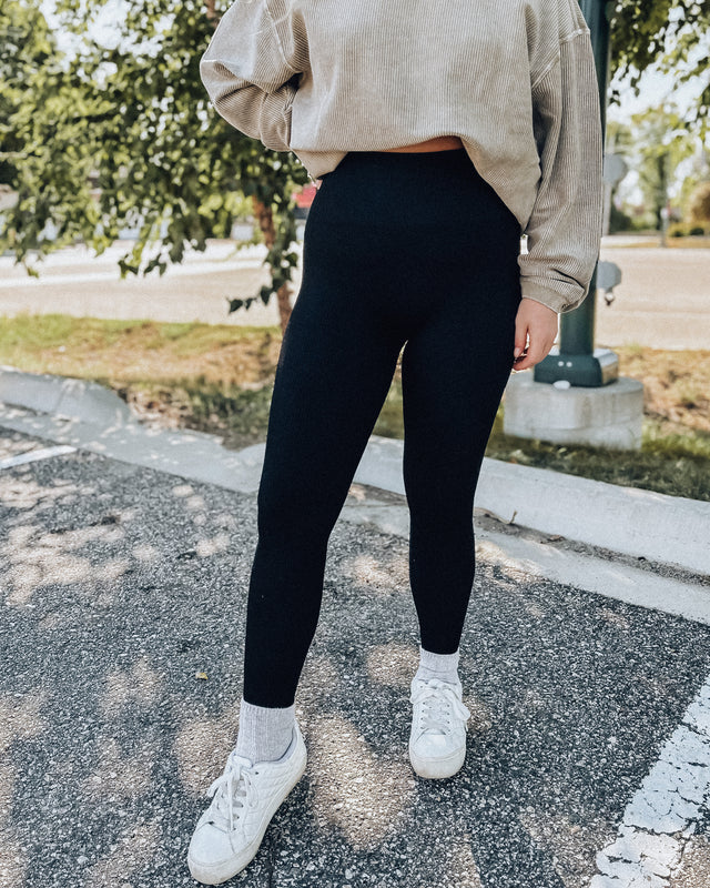 Rib Leggings [black]