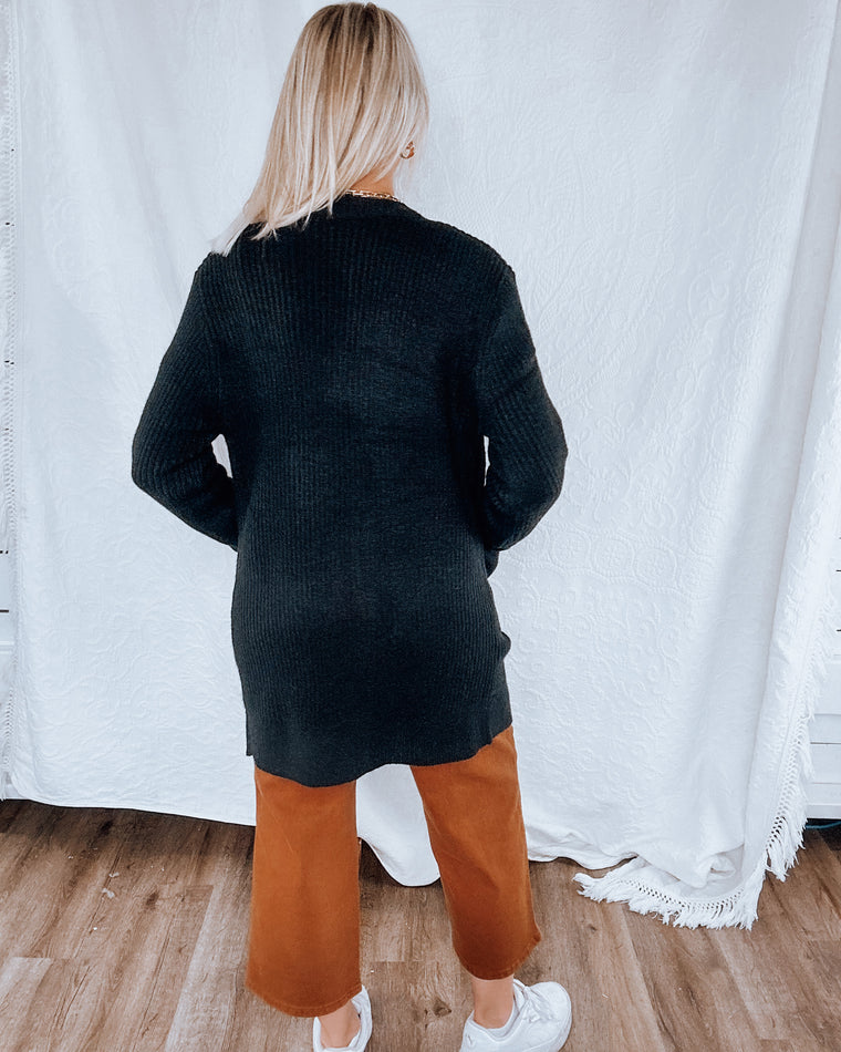 in the clouds cardigan [black]