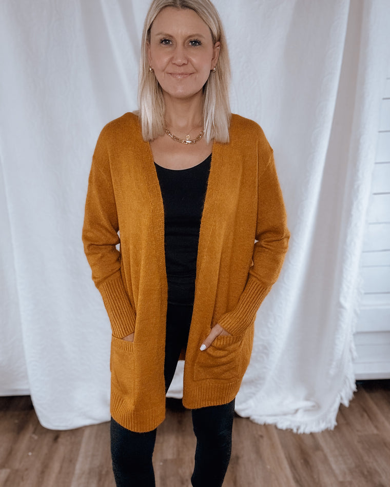 CAFE cuddles cardigan [mustard]
