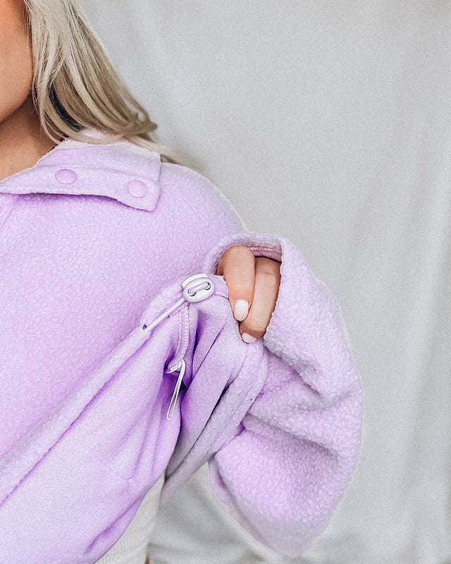 Cozy Moment Fleece Pullover [lavender]