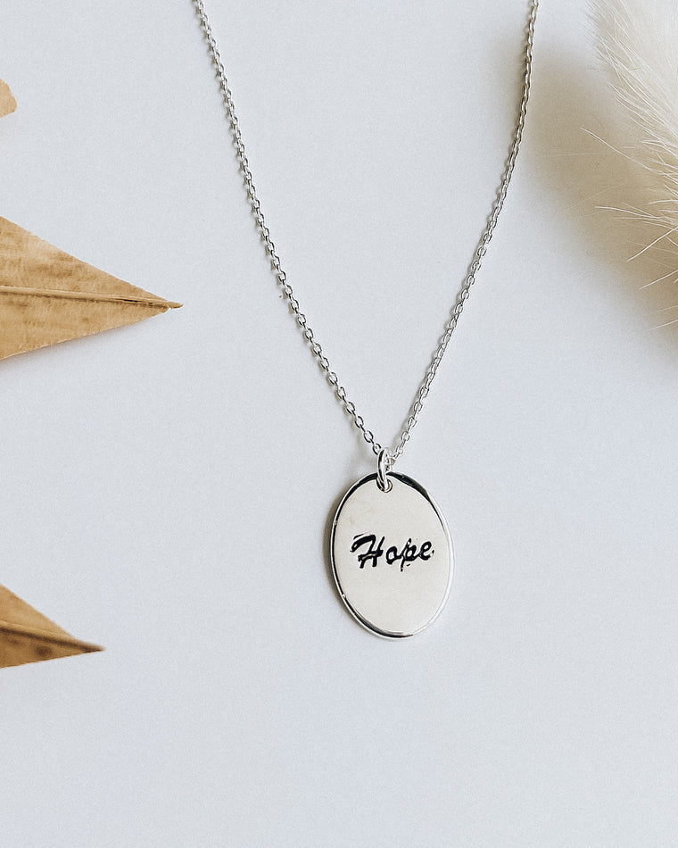Hope Pendant Necklace [silver]
